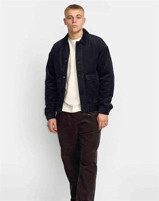 Padded Corduroy Jakke - Dark Navy